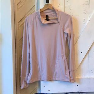 Yogalicious asymmetrical quarter zip long sleeve